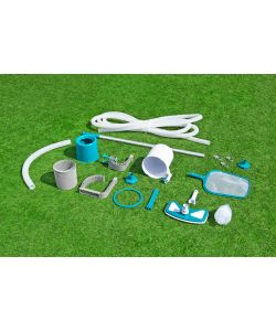 Bestway Kit Pulizia Piscine Deluxe con Skimmer e Aspiratore