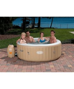Bestway LayZ SPA Palm Spring Vasca Idromassaggio Gonfiabile - Similpelle -  196 x 71 cm