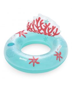 Bestway Poltrona Ciambella Fashion Corallo 107x113 cm Gonfiabile per Bambini
