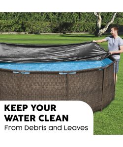 Bestway Copertura Piscina Steel Frame - Antracite -  366 cm