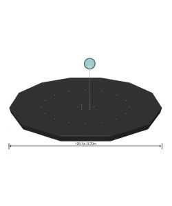 Bestway Copertura Piscina Steel Frame - Antracite -  366 cm