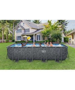 Bestway Piscina fuori terra APX 365 549x274x132 cm Grigio Scuro