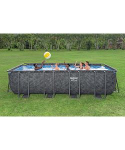 Bestway Piscina fuori terra APX 365 549x274x132 cm Grigio Scuro