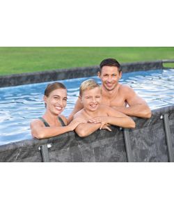 Bestway Piscina fuori terra APX 365 549x274x132 cm Grigio Scuro
