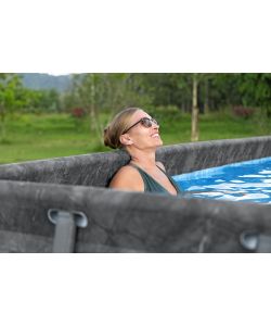 Bestway Piscina fuori terra APX 365 549x274x132 cm Grigio Scuro