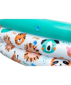 Bestway Piscina per Bambini Safari Pals 102x25 cm Azzurra Gonfiabile