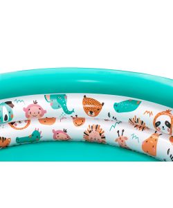 Bestway Piscina per Bambini Safari Pals 102x25 cm Azzurra Gonfiabile