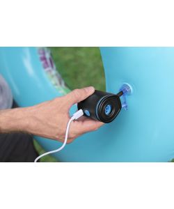 Bestway Pompa Elettrica PowerTouch Pocket USB Nero 5,7x5x6,5 cm