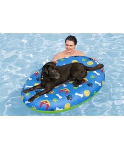 Bestway Materassino per cani blu 156x112 cm con rivestimento sfoderabile