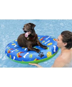 Bestway Materassino per cani blu 156x112 cm con rivestimento sfoderabile