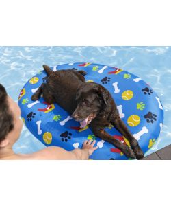 Bestway Materassino per cani blu 156x112 cm con rivestimento sfoderabile