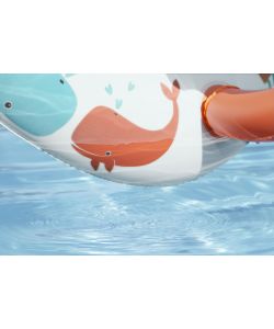 Bestway Canotto per Bambini Comfort Plush Turchese 84x67 cm con Parasole