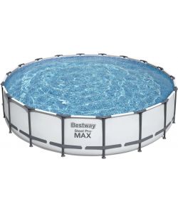 Bestway Piscina Fuori Terra Rotonda 549x122 cm Grigio con Pompa Filtro