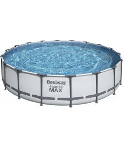 Bestway Piscina Fuori Terra Rotonda 549x122 cm Grigio con Pompa Filtro
