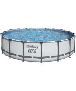 Bestway Piscina Fuori Terra Rotonda 549x122 cm Grigio con Pompa Filtro