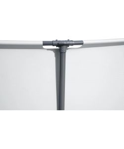 Bestway Piscina Fuori Terra Rotonda 549x122 cm Grigio con Pompa Filtro