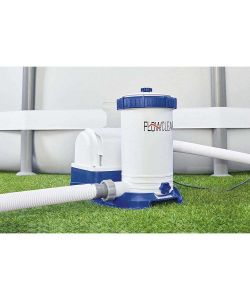 Bestway Pompa Filtro 370W 9463Lt/h per Piscina Nero Grigio 41cm