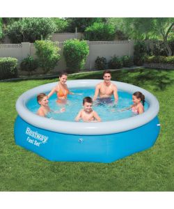 Bestway Set per Piscina Gonfiabile Fast Rotonda 305x76 cm 57266