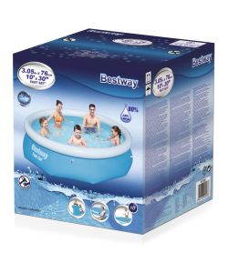 Bestway Set per Piscina Gonfiabile Fast Rotonda 305x76 cm 57266