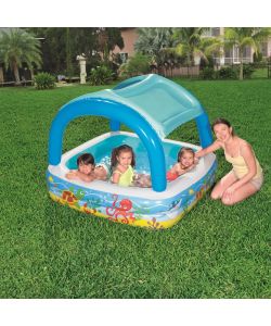 Bestway Piscina per Bambini con Tettoia 140x140x114 cm 52192