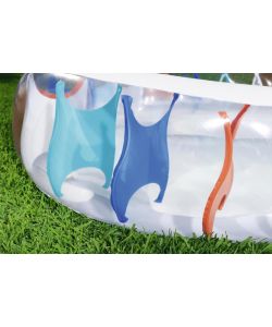 Bestway Piscina Gonfiabile Ovale 229x152x51 cm Multicolore Portatile