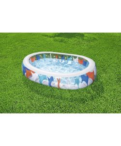Bestway Piscina Gonfiabile Ovale 229x152x51 cm Multicolore Portatile