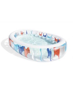 Bestway Piscina Gonfiabile Ovale 229x152x51 cm Multicolore Portatile