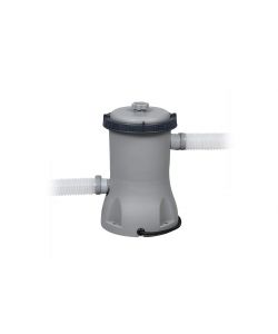 Bestway Piscina Rettangolare 404x201 cm in PVC Grigia con Pompa Filtro