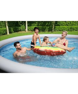 Bestway Piscina Fast Set Rotonda 3.96m x 84cm con Pompa Filtro