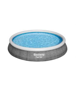 Bestway Piscina Fast Set Rotonda 3.96m x 84cm con Pompa Filtro