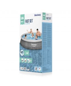 Bestway Piscina Fast Set Rotonda 3.96m x 84cm con Pompa Filtro