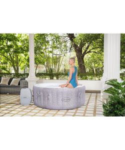 Bestway Piscina Spa Gonfiabile Lay-Z-Spa Cancun - Grigio - 180x66 cm