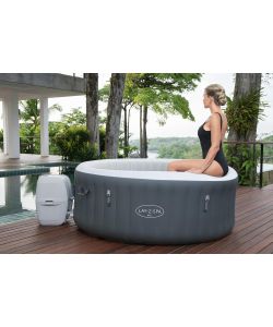 Bestway Piscina Lay-Z SPA Bali AirJet Idromassaggio Gonfiabile - Grigio - 180 x 66 cm