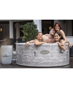 Bestway Idromassaggio gonfiabile Vancouver 155x60 cm grigio per 5 persone