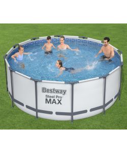 Bestway Set Piscina Steel Pro MAX Rotonda 366x122 cm