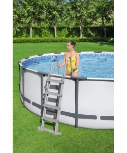 Bestway Piscina Fuori Terra Rotonda Blu 457x122 cm con Pompa Filtro