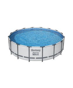 Bestway Piscina Fuori Terra Steel Pro Max Rotonda Grigia 488x122 cm