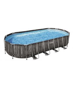 Piscina fuori terra Bestway Power Steel ovale 732x366x122cm