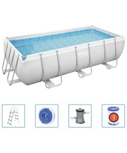 Bestway Power Steel Set Piscina Rettangolare 404x201x100 cm