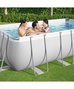 Bestway Power Steel Set Piscina Rettangolare 404x201x100 cm