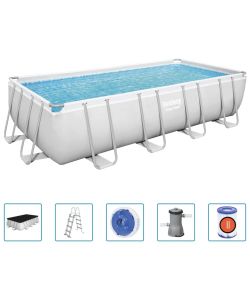 Bestway Power Steel Set Piscina Rettangolare 488x244x122 cm