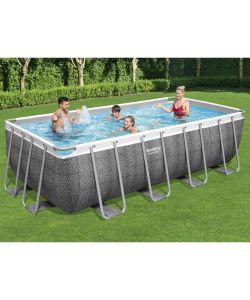 Bestway Power Steel Set Piscina Rettangolare 488x244x122 cm