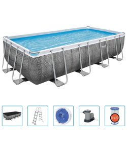 Bestway Power Steel Set Piscina Rettangolare 549x274x122 cm