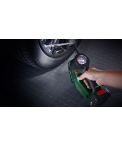 Bosch Mini Compressore 18V Universalpump con Manometro e Accessori - 150 PSI