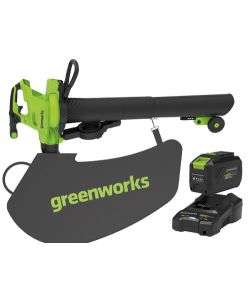 Soffiatore Aspiratore Greenworks 48V Gd48Bviik4 Kit