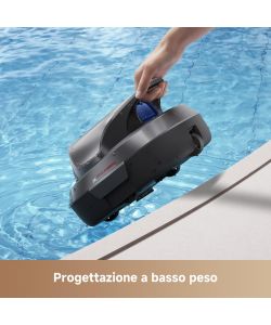 Mova Robot Pulitore per Piscina Diver R10 Nero senza Filo 5700 LPH 120 min