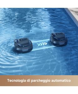 Mova Robot Pulitore per Piscina Diver R10 Nero senza Filo 5700 LPH 120 min