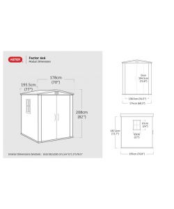 Casetta in resina da giardino Factor 6x6 Keter