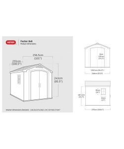 Casetta da giardino Factor 8x8 Keter