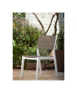 Keter Sedia da Giardino Harmony - Grafite/Bianco - 47x60x86 cm